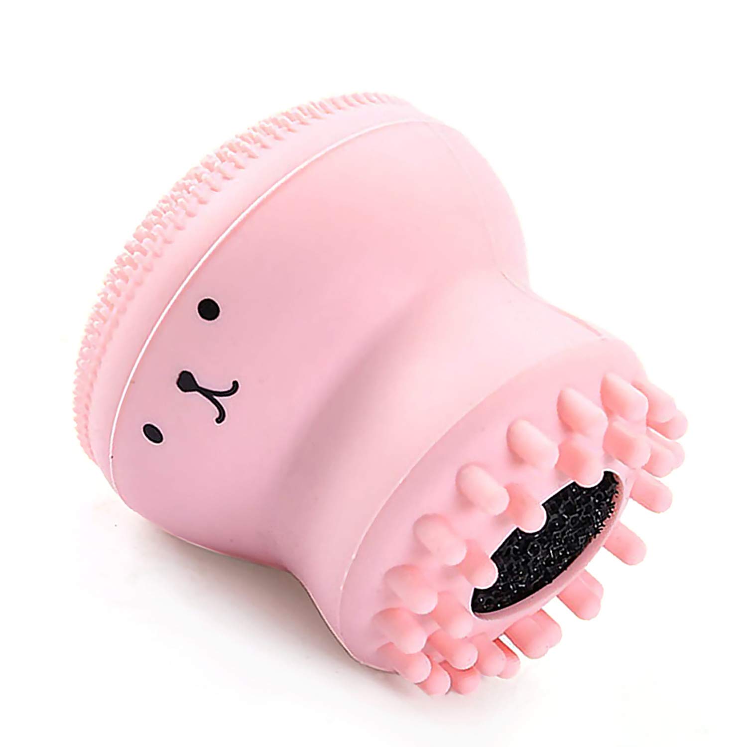 FWPKU Silicone Facial Cleaning Brush, 3D Massage Thickness Cleaning Head, with Foaming Net, Small Octopus Wash Brush