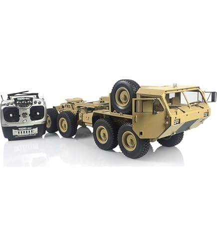 Amazon.com: wheelfun 1/12 8X8 RC Military Truck P802 Radio