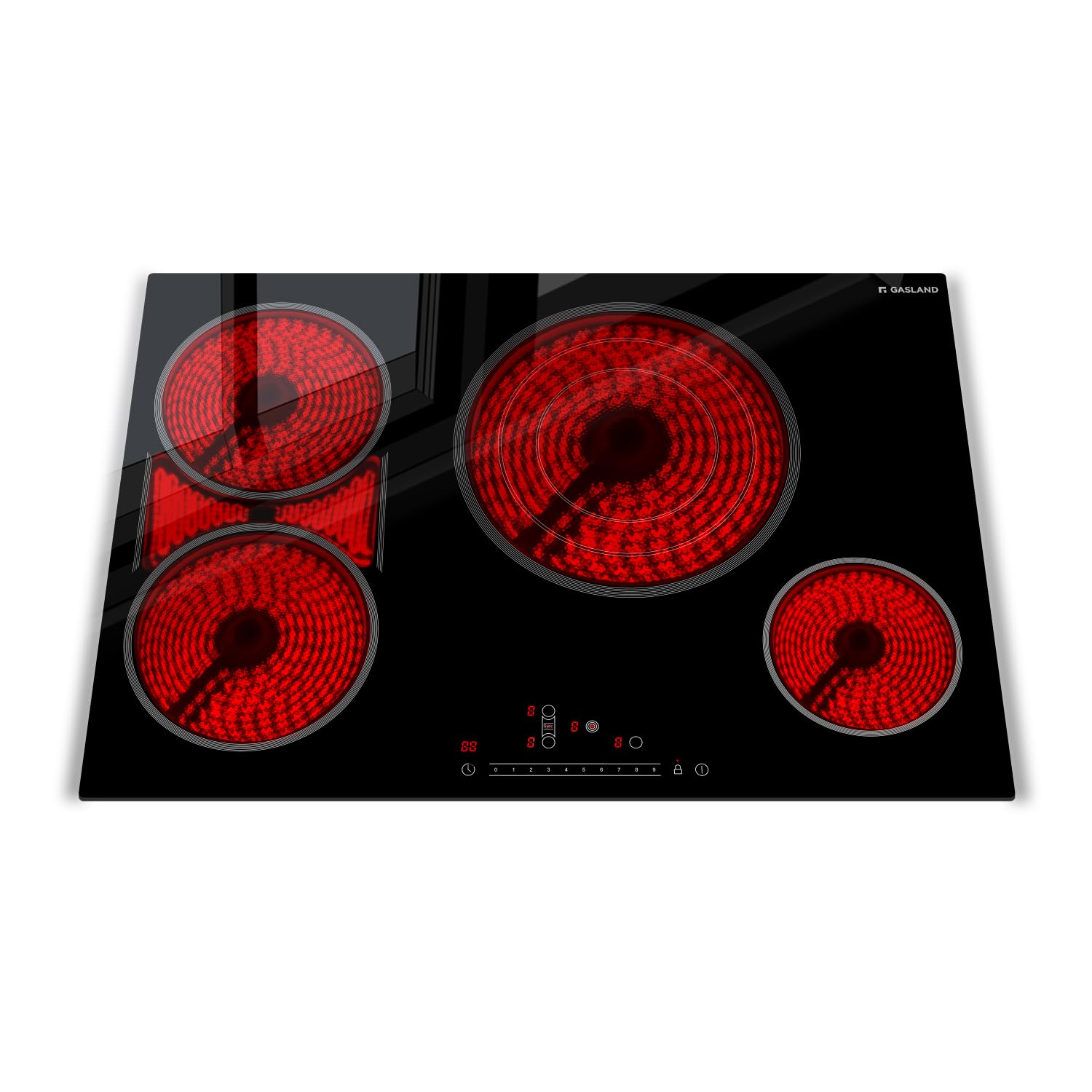 GASLAND 30 Inch Electric Cooktop, 4 Burners with Bridge Element, 220V