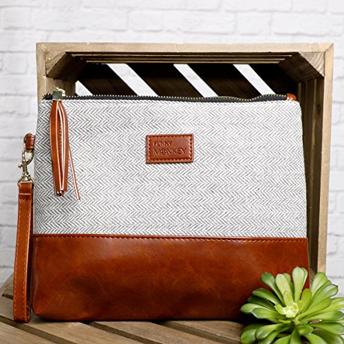 Funky Monkey Fashion Wristlet Wallet Clutch Bag {GretaLarge} Phone