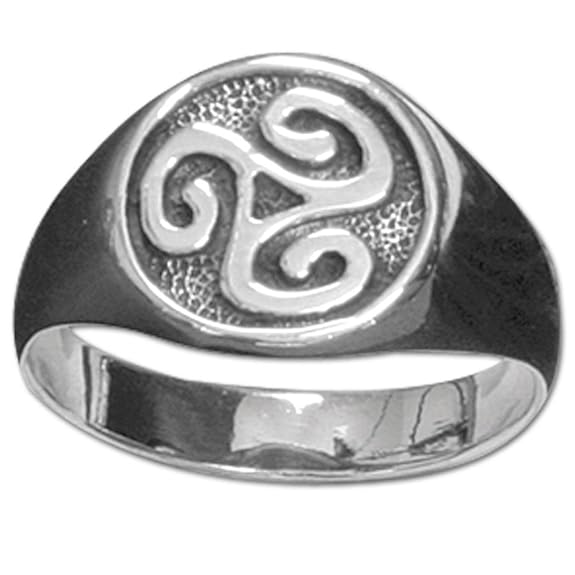 Ring Keltische Triskele Dreierwirbel 925er Silber Schmuck Fingerring Silberring 5024