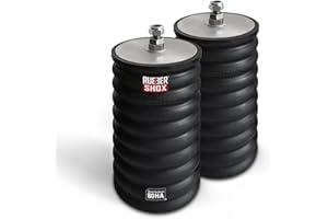 DURATPE Rubbershox Paired Natural Rubber Bump Stop for RAM ProMaster 1500/2500 / 3500 | Suspension Enhancement System | 9000 Ibs Capacity at 50% Compression (7” x 10”, UB1223-80)