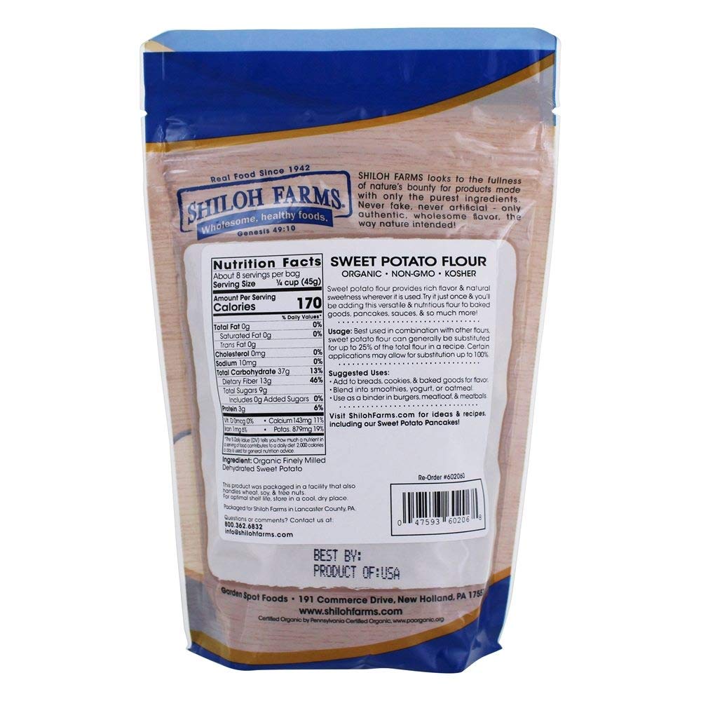 Amazon Com Shiloh Farms Organic Sweet Potato Flour 12 Ounce