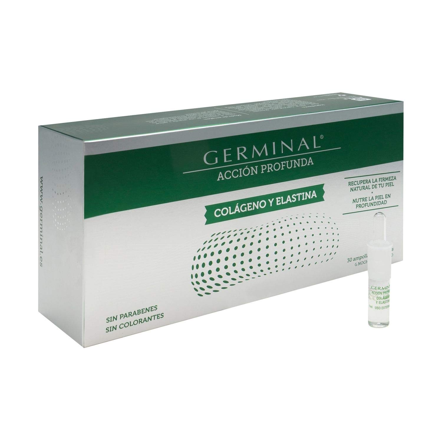 GERMINAL Deep Acting, Collagen and Elastin Ampoules 30 units - Skin Care - Wrinkle Treatment - Daily Use - Skin Protection - Anti-Aging Treatment - Collagen And Elastin - Spain