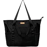 Lacdo Tote Bag for Women, Casual Mesh Tote Bag Hobo Women Foldable Handbag Shoulder Bag, Large Beach Bag for Travel Essential