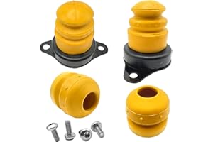 Memiuyelay Jounce Bumper Kit Fit for Ford Mustang 2005 2006 2007 2008 2009 2010 2011 2012 Front and Rear Jounce Shock Bump Stops PVP Material Replace M-5570-A 4Pcs with 4*Screws