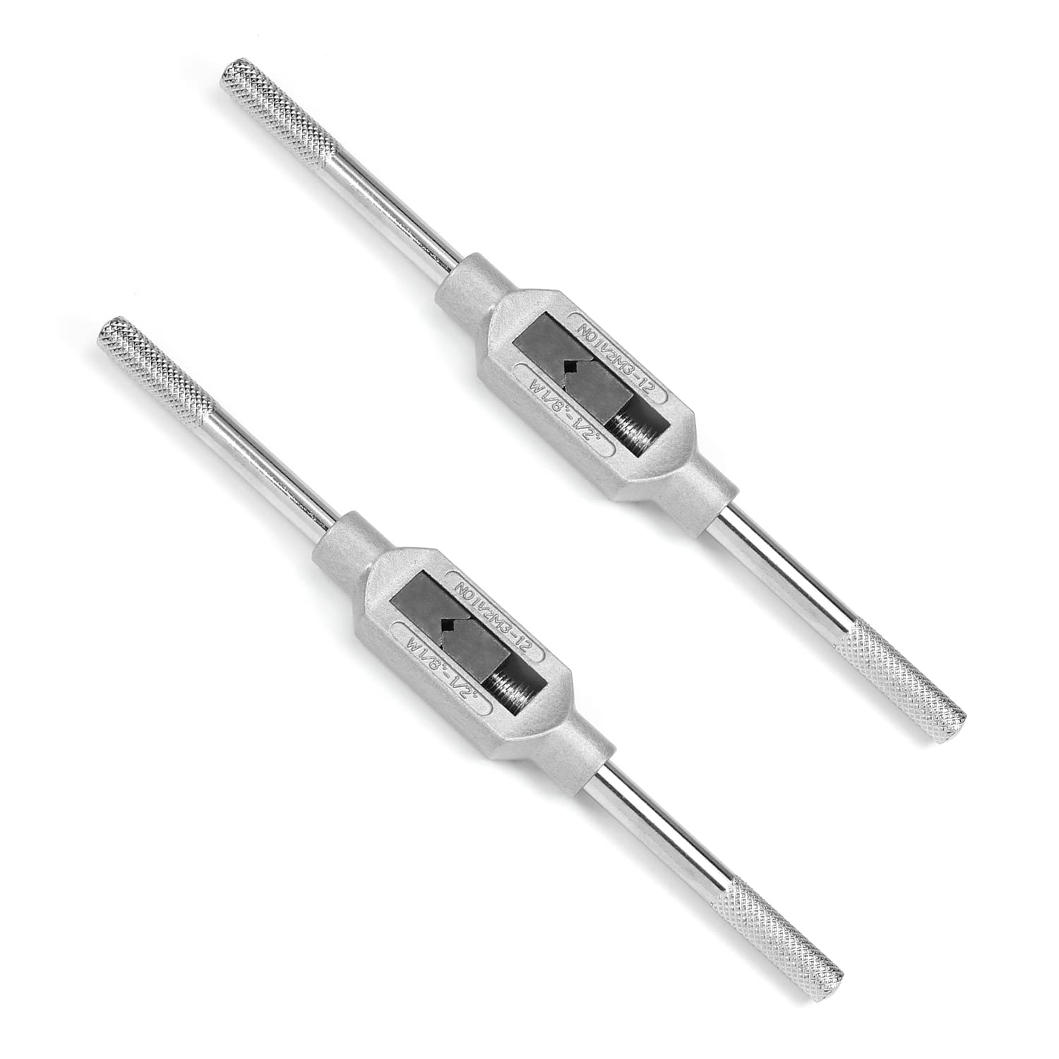 Utoolmart Tap Wringer Tap Wrench Handle M3-M12 Adjutable Bar Holder Straight Tapping Wrench 2pcs