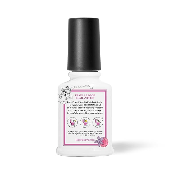 POO-POURRI BEFORE-YOU-GO TOILET SPRAY, VANILLA PETALS & SANTAL, 2 FL OZ – LOTUS, LILY AND VANILLA