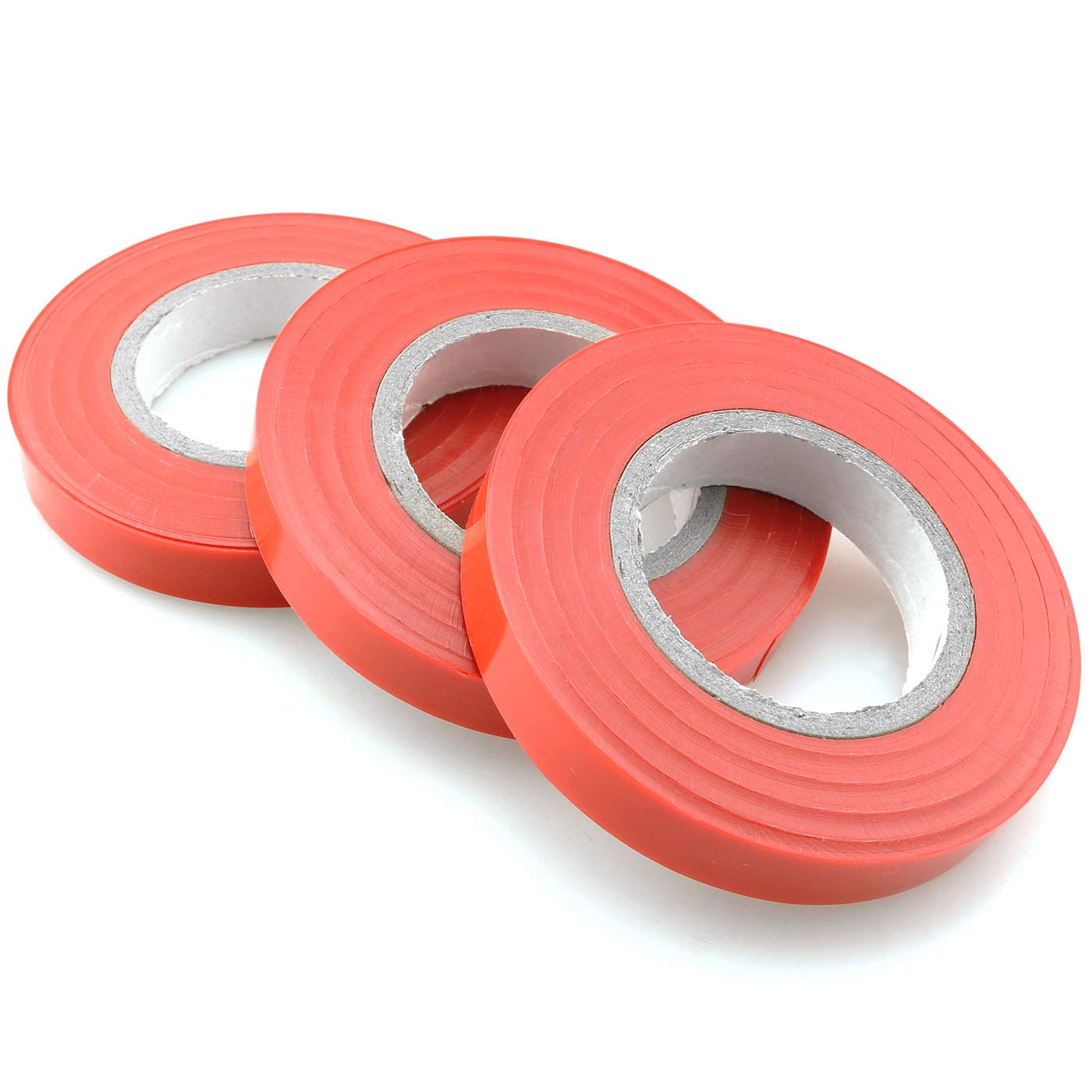 Photo 1 of Ruiwaer Garden Tie Tape 3Rolls x 66 Feet x 0.43" Wide Plant Ribbon Garden Vinyl Stake for Garden Tools Tying Machine Vegetable Fruit Tree Tapenter, Red