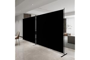 T&Jero 2-Panel Folding Room Divider, 6ft Tall Portable Privacy Screen Wall for Home and Office, Modern Freestanding Partition