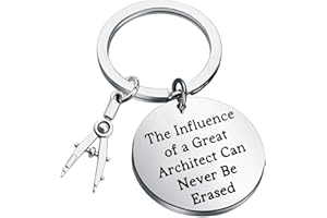 FEELMEM Architecture Keychain Architect Gift Architectural Engineer Appreciation Keychain for Architect Engineers