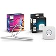 Philips Hue 65" Smart TV Light Strip with Bridge - White and Color Ambiance LED Color-Changing TV BackLight - Sync with TV, Music, and Gaming - Requires Sync Box - Control with Hue App or Voice