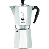 Bialetti - Moka Express: Iconic Stovetop Espresso Maker, Makes Real Italian Coffee, Moka Pot 12 Cups (22.6 Oz - 670 Ml), Aluminum, Silver