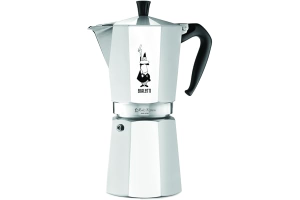BIALETTI - Moka Express: Iconic Stovetop Espresso Maker, Makes Real Italian Coffee, Moka Pot 12 Cups (22 Oz - 670 Ml), Alumin