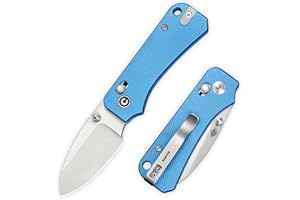 CIVIVI Small Pocket Knife for EDC, Baby Banter 2 Crossbar Lock folding Knife with 2.34" Nitro-V Blade Aluminum Handle, Titanium Thumb Stud Opener C23074-1