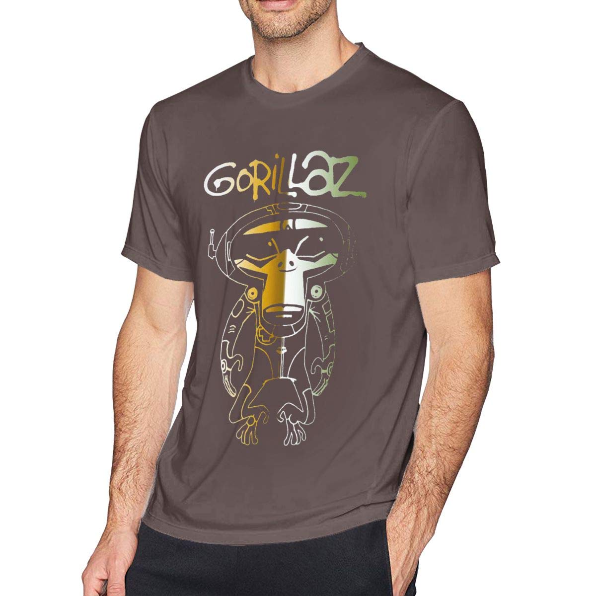 Rachel King S Short Sleeve T Shirt European And American Street Trends Gorillaz Space Monk