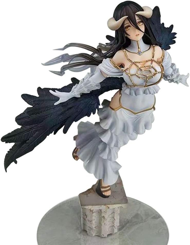 SosoJustgo2 Fairy Tail Love Live Sword Art Online Action Figure Stand Anime Figures Anime Model Toy Animator Collection Action Statues Home Decor (with Box)(29CM Overlord Albedo)