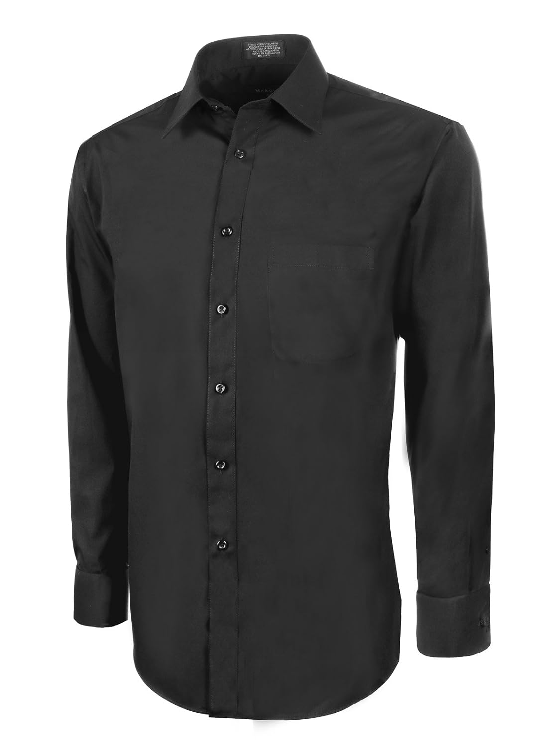 Marquis Slim Fit Dress Shirt - Black, 2X-Large 18-18.5 Neck 36/37 Sleeve at Amazon Menâs 