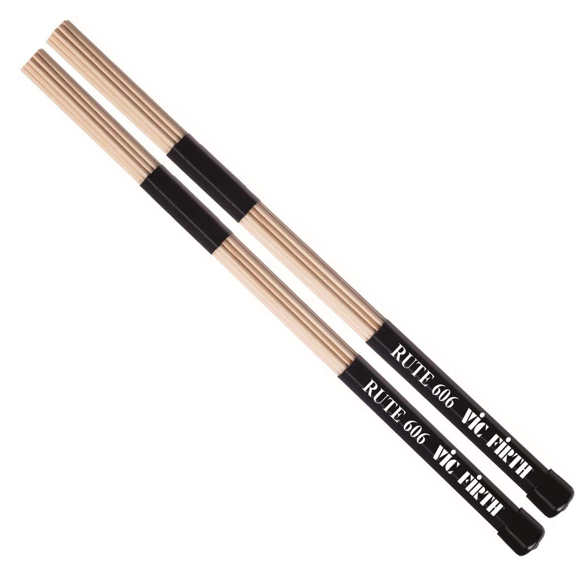 Vic FIrth - Rute 606-19 Dowels - Black Rubber Handle