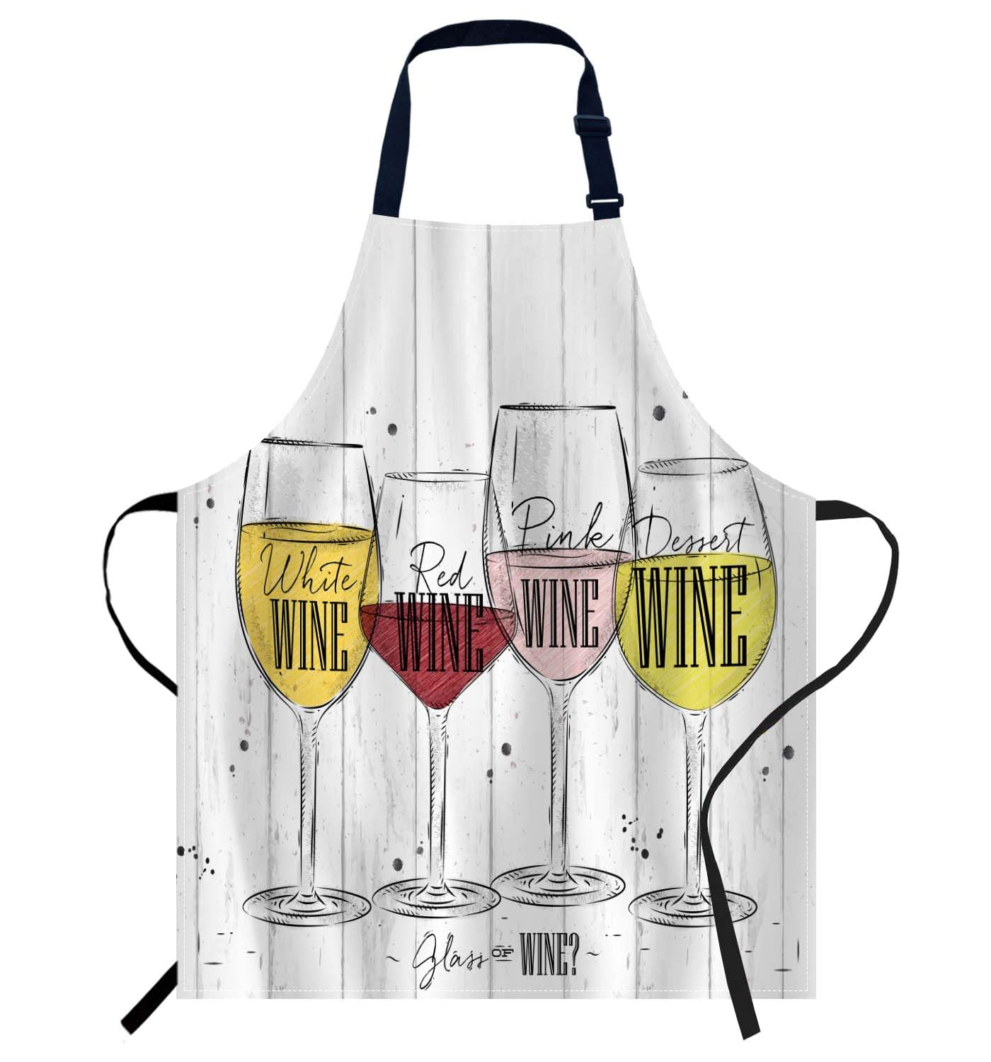 Smooffly Wine Apron Adjustable Apron Cooking Kitchen Chef Women Men Aprons for Home Kitchen, Restaurant, Coffee House, Baking Gardening BBQ — image 1