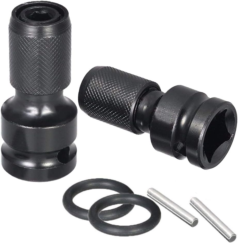 Bestgle 1/2 Inch Square Drive to 1/4 Inch Hex Female Socket Adapter