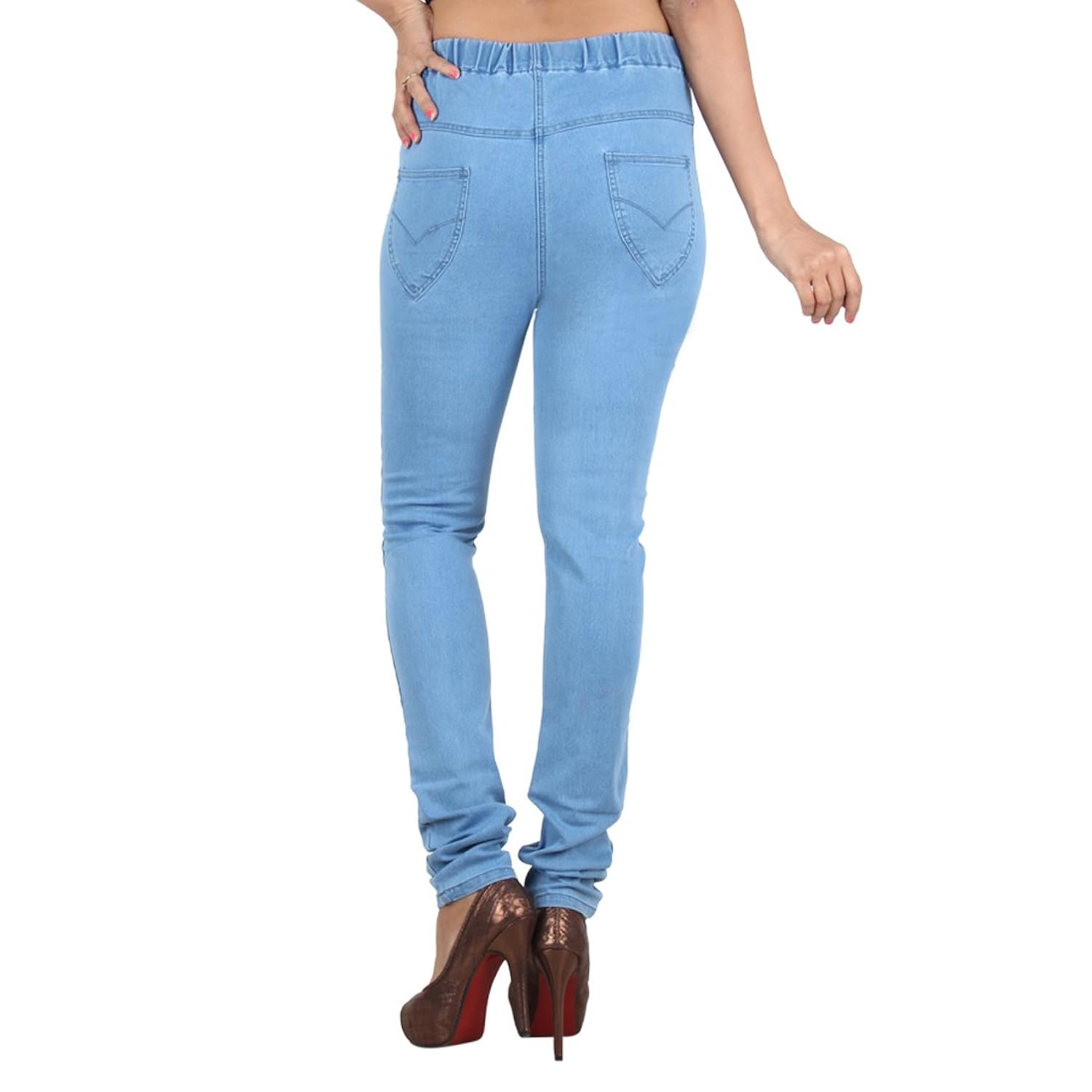 danbro womens denim jeggings (pack of 2)