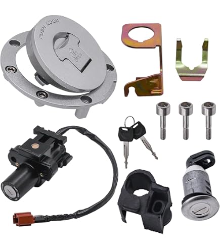 Amazon.com: Frezon Ignition Switch Lock Set, Gas Cap, Seat Lock w