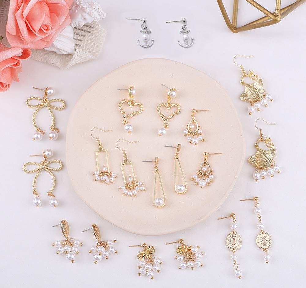 Mua Anphsin ピアスパーツ セット 真珠 ハンドメイド ピアス アクセサリー キット スタイリッシュ 手作り Diy 手芸 イヤリング ニッパー 可愛い ファション リボン 仕事 ビジネス 職場 Tren Amazon Nhật Chinh Hang 21 Fado