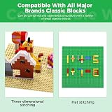 Lekebaby Classic Baseplates 12 Pack 10x10 Green Blue Grey Sand ABS Compatible view 2