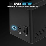 Sabrent USB-C Dock DS-UC1B 2.5/3.5 SATA HDD/SSD 10Gbps Tool-Free view 4