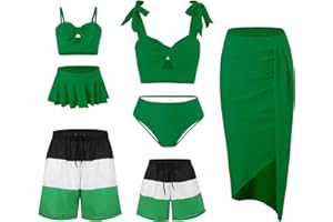 NIKDUCK Matching Family Swimwear Family Matching Swimsuit Set Mommy and Me Swimsuit Family Bikini Matching Sets