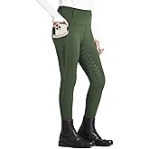 FitsT4 Sports Girls Riding Pants Full Seat High Waist Kids Equestrian Breeches Horse Schooling Tights Zipper Pockets