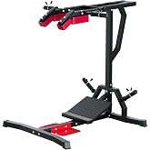VIVITORY Leverage Squat Calf Raise Machine, Hack Squat Machine | Lower‑Body Trainer for Thighs, Glutes, Hamstrings &amp; Calves, 600‑LBS Capacity Home Gym Workout Equipment