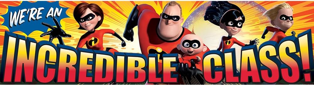 Amazon Com Eureka Incredibles Classroom Banner Incredible Class