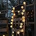 Globe Rattan Ball String Lights, Goodia 13.8feet 40 LED Warm White Fairy Light for Indoor,Bedroom,Curtain,Patio,Lawn,Landscape,Fairy Garden,Home,Wedding,Holiday,Christmas Tree,Party