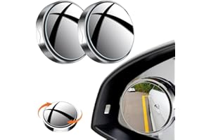 2 Pack Uction cup car Convex Blind spot Mirror,2025 New Removable Convex Wide Angle Rear View Mirror, 360° Wide Angle Side Re