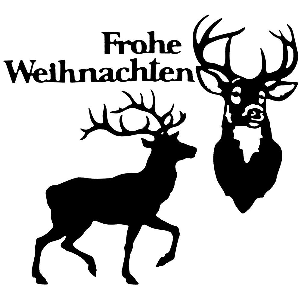 Ideen mit Herz Cutting Dies | Deer & Merry Christmas | Set of 4