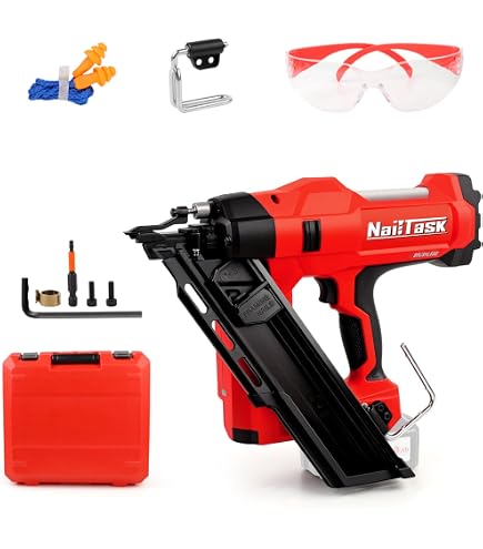 Estwing EBR50 Pneumatic 18-Gauge 2” Brad Nailer – Select Fire Trigger, Tool-Free Depth Adjust, Quick Jam Release, 5-Year Warranty