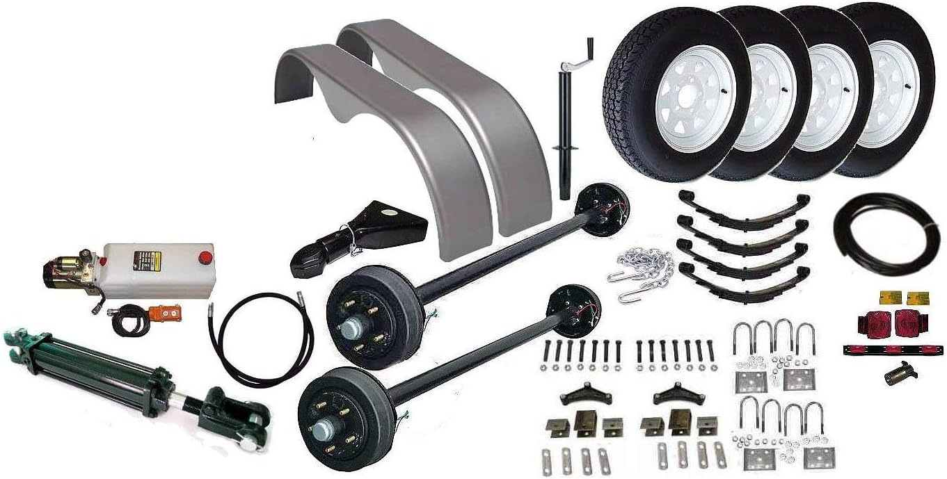 Dump Trailer Parts Kit 7,000 lbs capacity Tandem Brake