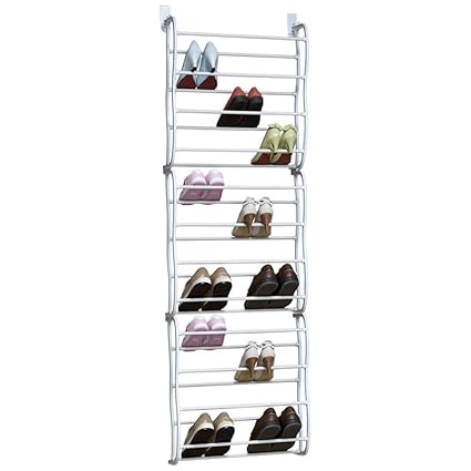 Vinteky Schuhschrank Kunststoff die Tür-36 Paar 183 * 50 * 20 cm (weiß)