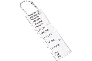 Metal Welding Gauge Thickness Inspection Tool Double-Sided Stainless Steel for Wire and Sheet Thickness Measurement