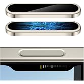 AMANECER 2 Pack Camera Control Button Protector for iPhone 16 Pro/16 Pro Max/17 (Standard), Auto-Alignment Sensitive Capacitive Protective Cover fit Apple Phone Side Click Capture Key, Natural Titanium