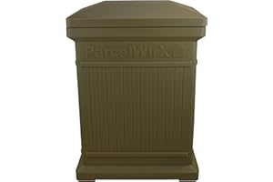 RTS Home Accents ParcelWirx Premium Vertical Storage Cabinet/Package Delivery Box with Lift Off Lid, Oak