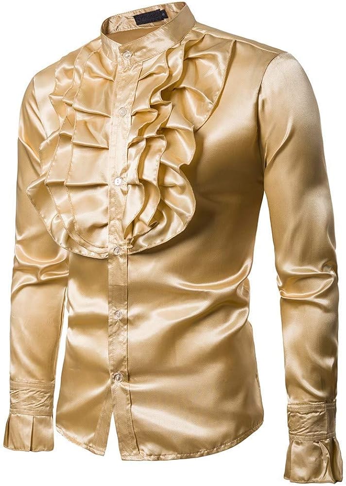 Men's Party Shirt Long Sleeve Shirts Casual Shirts Men's Shirt Feast