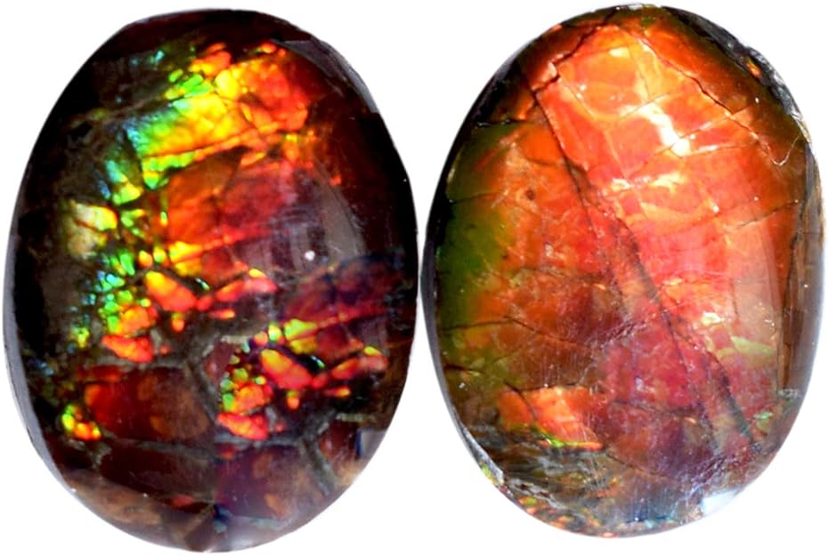 Ravishing Impressions Ammolit Anhänger AAAA+ - 32x15x6mm - Echter Kanadischer Edelstein - 29 Karat