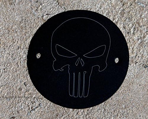 Original Punisher Skull outline 2 Hole Points / Timing Cover Fits Harley Davidson