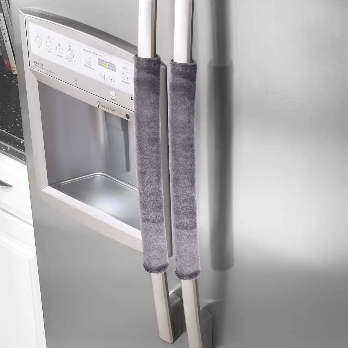 Comforfeel Refrigerator Door Kitchen Appliance Handle Covers, Keep Your Kitchen Appliance Handle Clean (Gray)