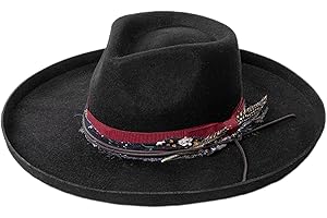 arenmi Wool Homburg Panama Hat Exotic Maillard for Women Men Photo Props Western for Men Women Unisex Wear Headwear