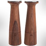 T&G CrushGrind Oblique Black Walnut Salt Mill 20.5cm 11655 Ceramic Mechanism view 2