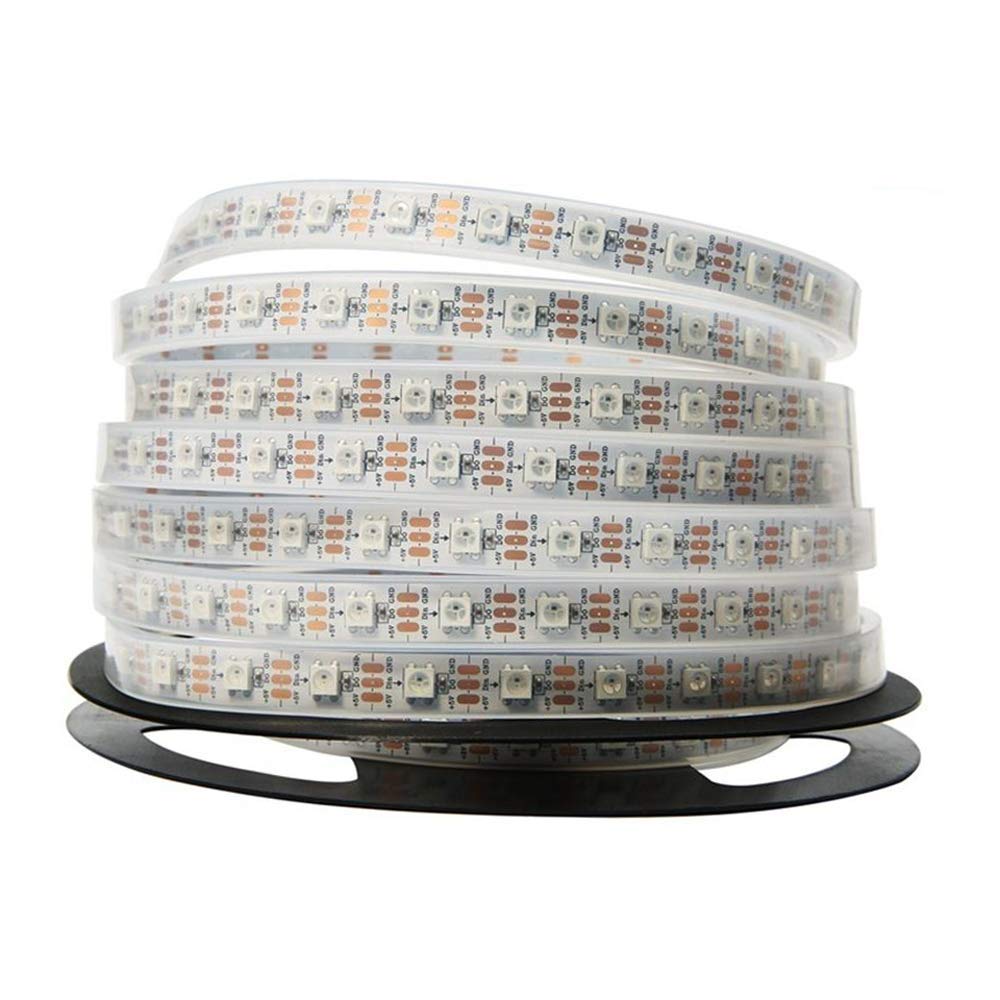 NooElec 1m 60 Pixel Adressierbar 24-Bit RGB LED Streifen, 5V, IP68 Wasserfest, WS2812B (WS2811), 4-polig JST-SM Steckverbinder fertig gelötet Zu Both Stützen